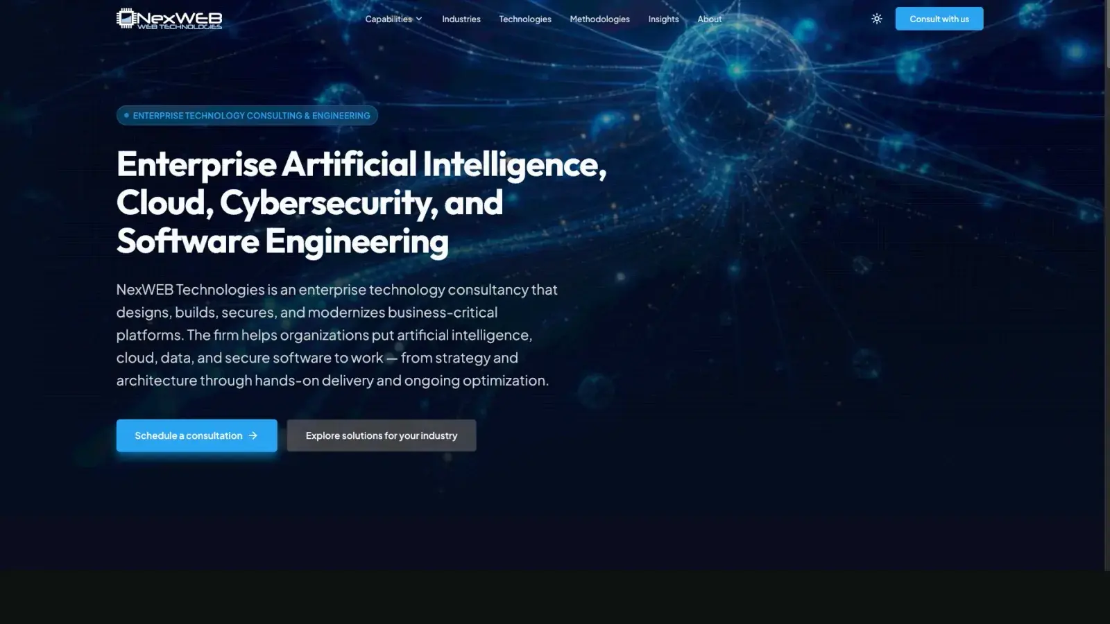 NexWEB — AWS & DevOps Engineering project preview